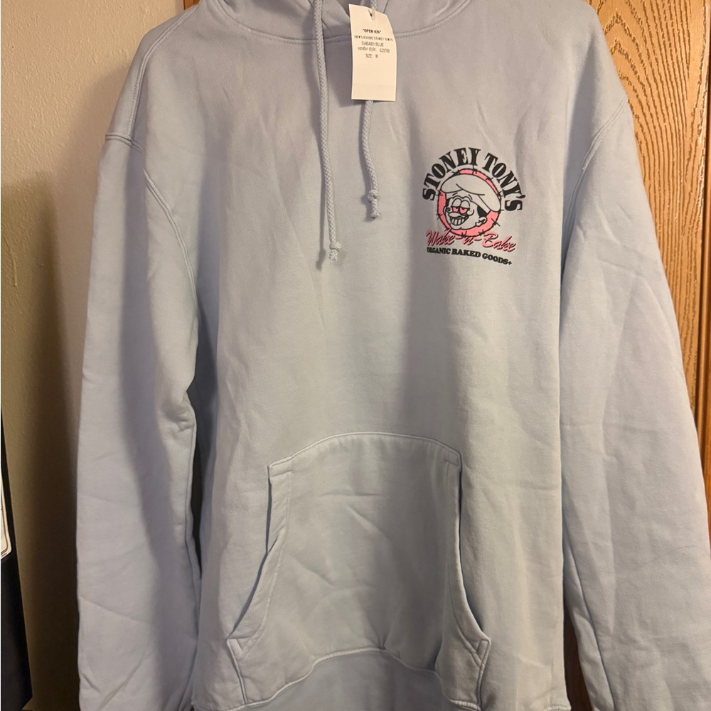NWT Men’s medium Stoney Tony’s Hoodie in DaBaby Blue